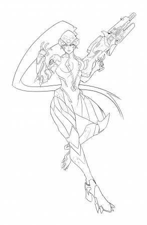 Overwatch Coloring Pages Widowmaker