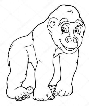Silverback Gorilla Coloring Pages at GetDrawings | Free download