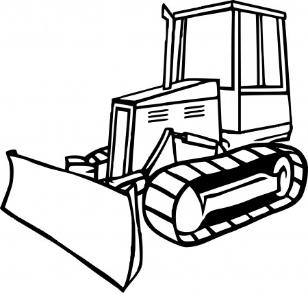 Bulldozer coloring page - free printable coloring pages on coloori.com
