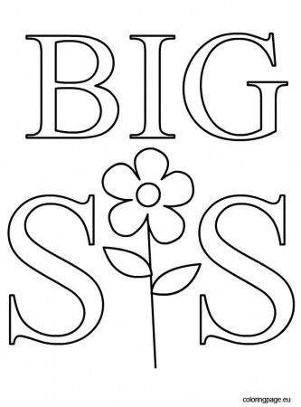 Big Sister Coloring Page - AZ Coloring Pages | Coloring pages, Happy  birthday coloring pages, Birthday coloring pages