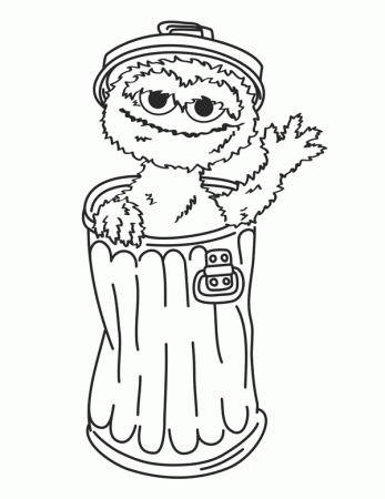 Oscar the Grouch Coloring Pages - Best Coloring Pages For Kids