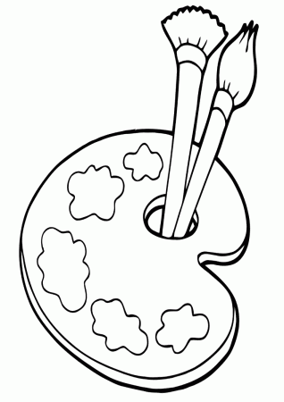 Paintbrush coloring pages | Coloring pages to download and print