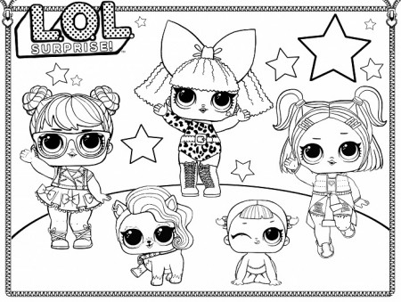 LOL Dolls coloring book for girls to print and online