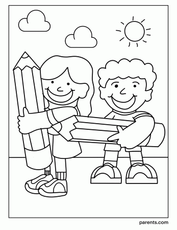 10 Printable Back-to-School Coloring Pages for Kids