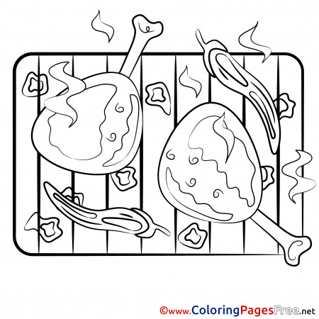 Grill printable Coloring Sheets download