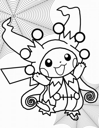 Pokemon Halloween Coloring – Through ...