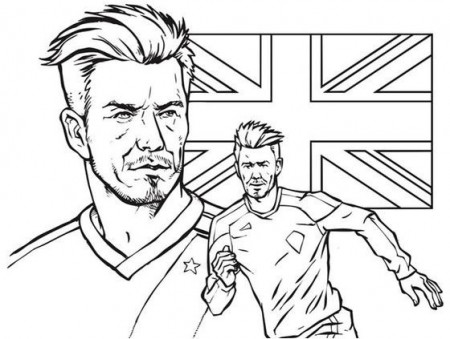 David Beckham Coloring Page - Free Printable Coloring Pages