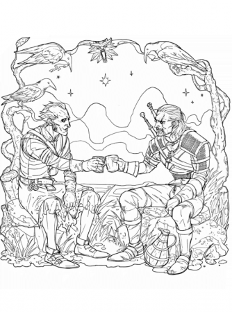 Kids-n-fun.com | Coloring page The Witcher the witcher 17