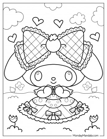 24 My Melody Coloring Pages (Free PDF ...