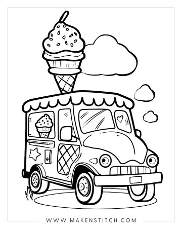 Ice Cream Coloring Pages for Kids and ...