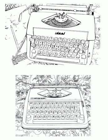 The Typewriter Coloring Book - My Cup Of Retro Typewriter Shop