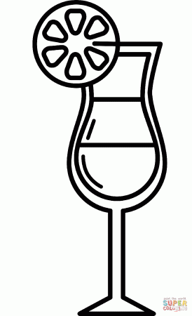 Cocktail coloring page | Free Printable Coloring Pages