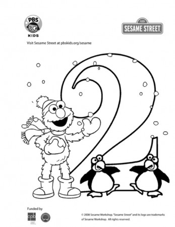 The Number 2 Coloring Page | Kids Coloring… | PBS KIDS for Parents