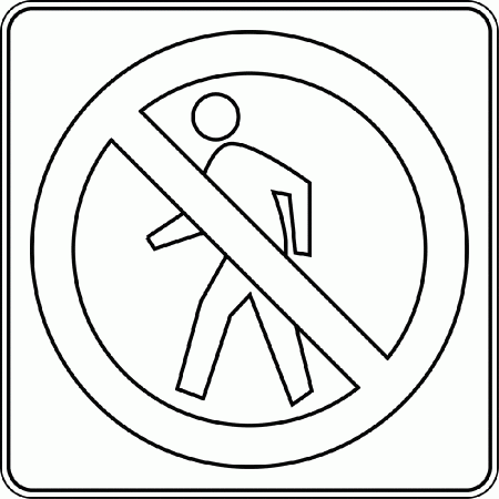 Do not enter traffic sign Coloring Page - Free Printable Coloring Pages for  Kids