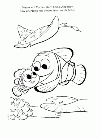 finding nemo coloring pages - Clip Art Library