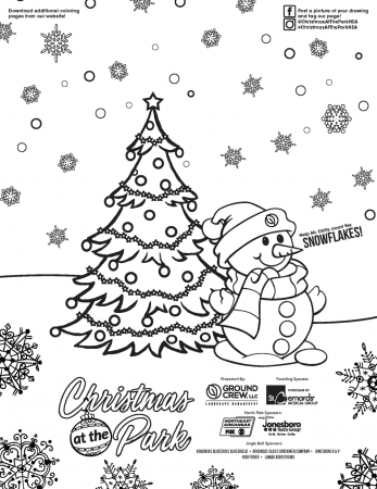 Coloring Pages — Christmas at the Park