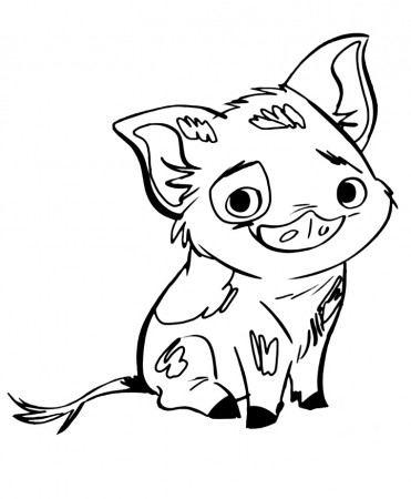 Cute Pua Pig Coloring Page - Free ...coloringonly.com