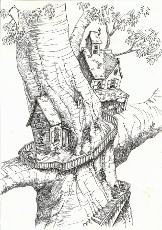 Treehouse Coloring Pages | Best Coloring Page Site