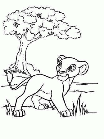 Baby Lion Cub Coloring Pages - Coloring Pages For All Ages