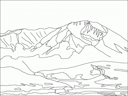 Coloring Pages Mountains - Coloring Page Photos