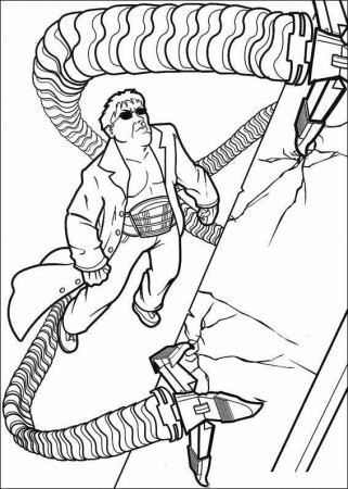Spiderman Doc Ock Coloring Page