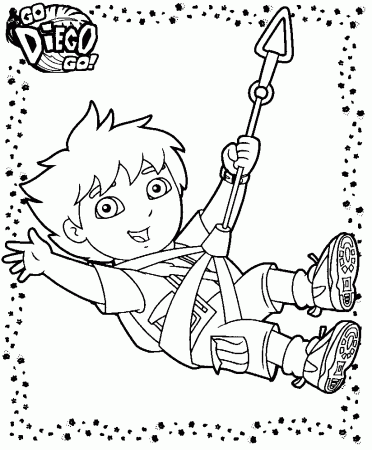Go Diego Go Coloring Page