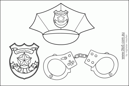 7 Pics of Police Officer Hat Coloring Page - Police Hat Template ...