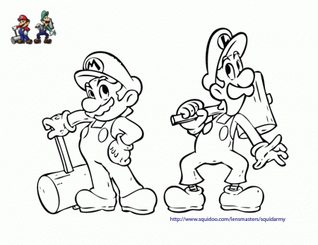 Mario And Friends - Coloring Pages for Kids and for Adults