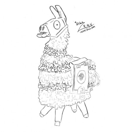 The drawing of Lama Fortnite | Fortnite: Battle Royale ...