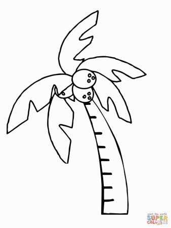 Palm Tree Coloring Page | Coloring Pages