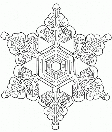 snowflake coloring pages - High Quality Coloring Pages