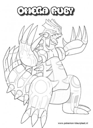 Primal Groudon Coloring Pages - Coloring Page
