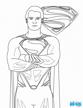 SUPERMAN coloring pages - JUSTICE LEAGUE of AMERICA