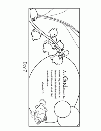 Neighborhood Bible Time - Creation Coloring Pages