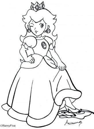Peach And Daisy - Coloring Pages for Kids and for Adults