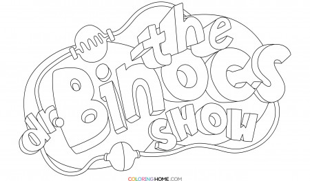 Dr Binocs coloring page