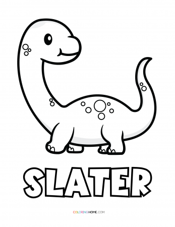 Slater dinosaur coloring page