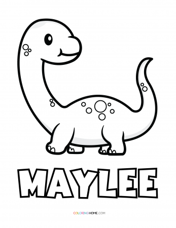 Maylee dinosaur coloring page