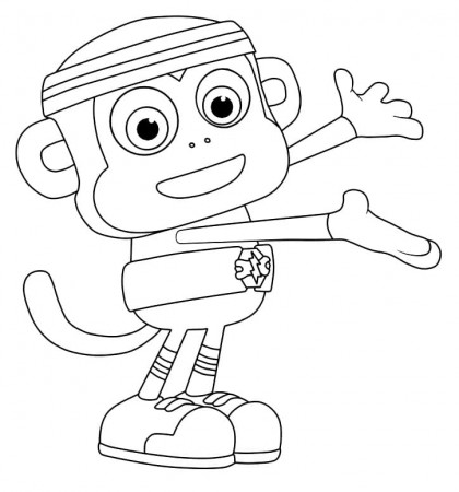 Happy Chico Bon Bon Coloring Page ...