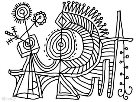 Abstract Coloring Page ← an abstract drawing by Pixohammer in | Abstract coloring  pages, Coloring pages, Cute coloring pages