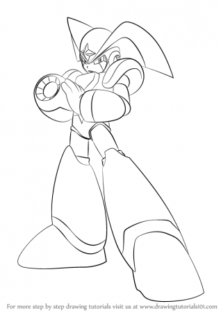 Learn How to Draw Bass from Mega Man (Mega Man) Step by Step : Drawing  Tutorials