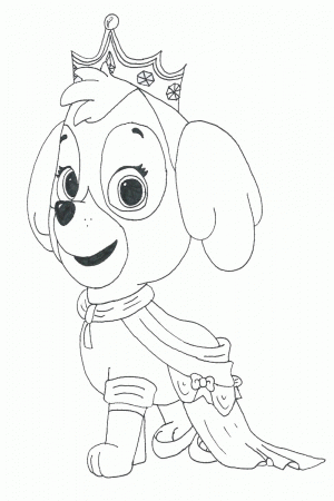 Paw Patrol Coloring Pages Everest - Coloring