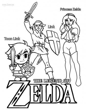 Printable Zelda Coloring Pages For Kids