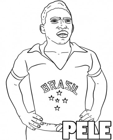 Pele coloring page for free