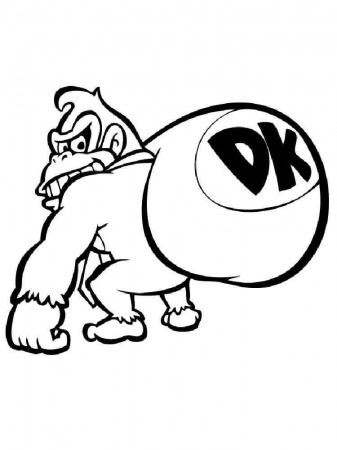 Donkey Kong coloring pages. Free Printable Donkey Kong coloring pages.