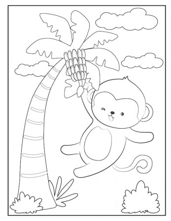 Children's Animal Themed Coloring Book - Etsy