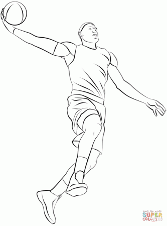 Basketball Player coloring page | Free Printable Coloring Pages