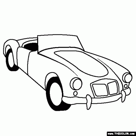 Cars Online Coloring Pages