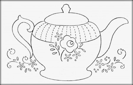 Teapot Coloring Page Printable - Coloring Pages for Kids and for ...