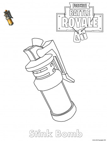 Stink Bomb Fortnite Item Coloring Pages ...coloring-pages.info